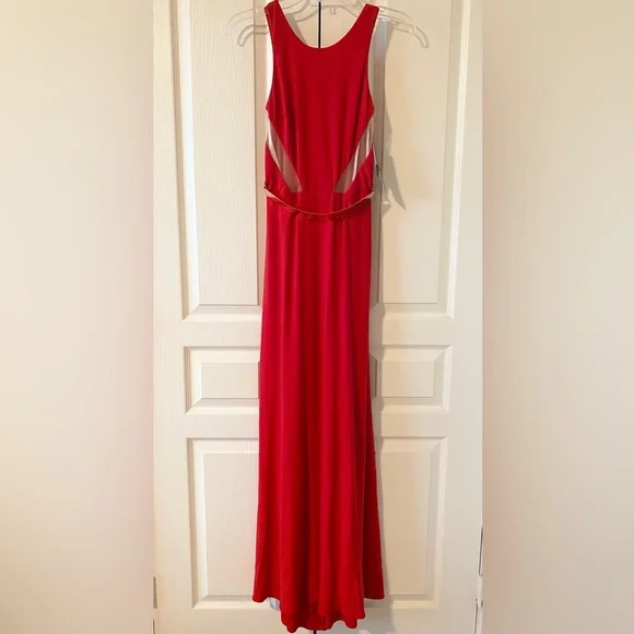 Xscape | Dresses | Xscape Long Mesh Cut Out Gown Red | Poshmark Xscape | Dresses | Xscape Long Mesh Cut Out Gown Red | Poshmark